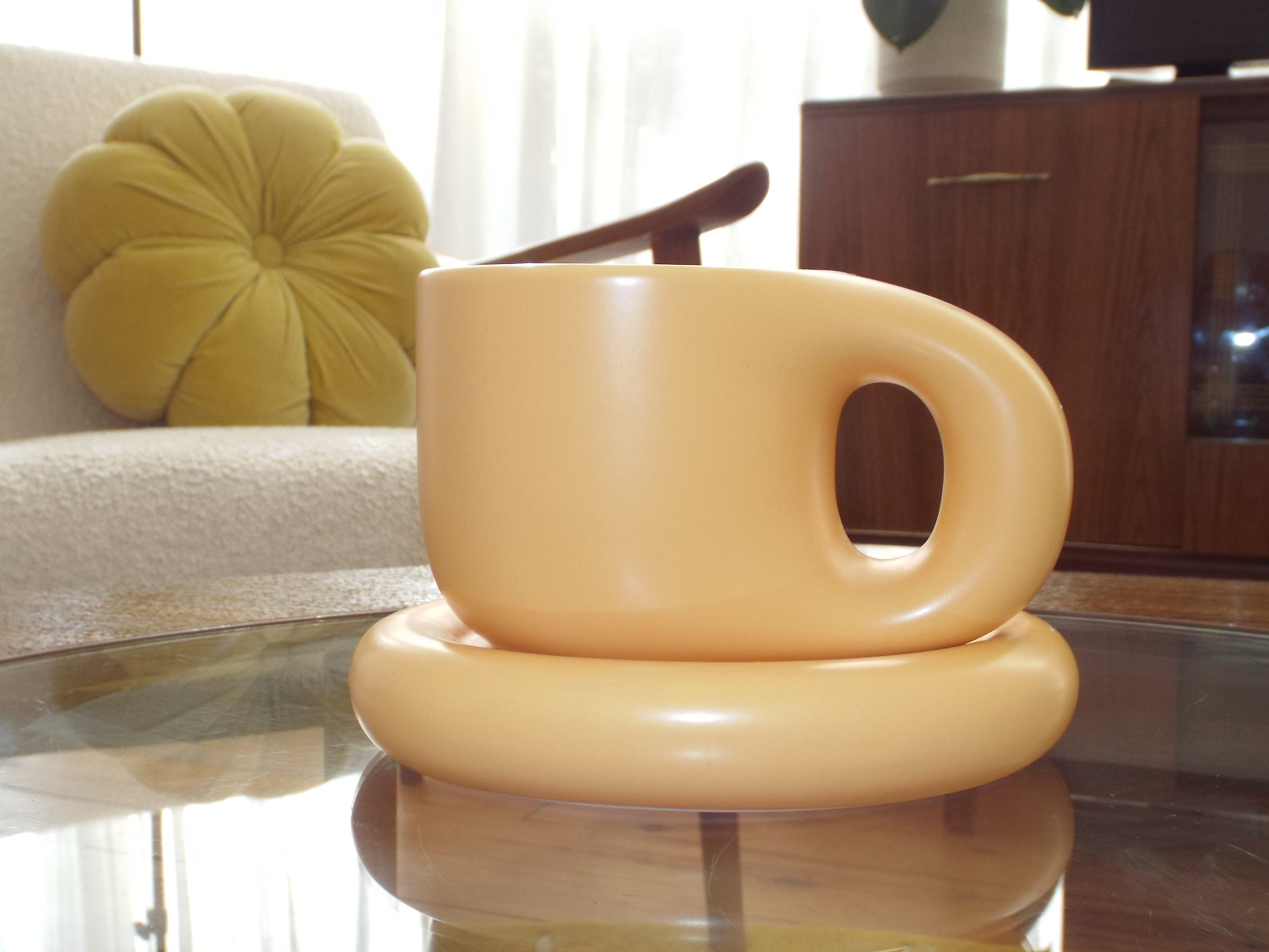 Chunky Mug and Saucer Set