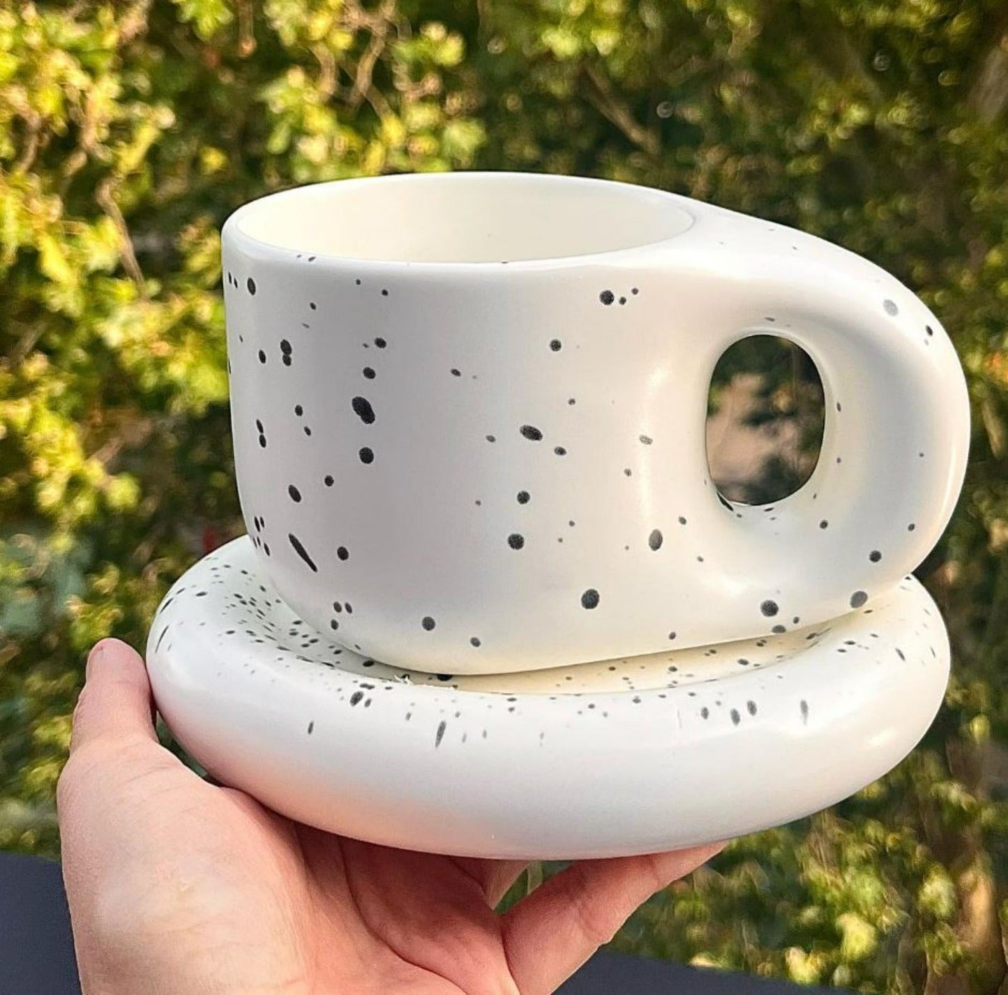 Chunky Mug and Saucer Set