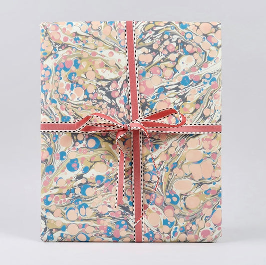 Jemma Lewis Marbled Paper Summer Orchard