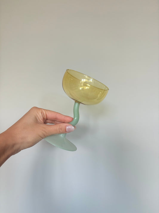 Wavy Wine Glasses