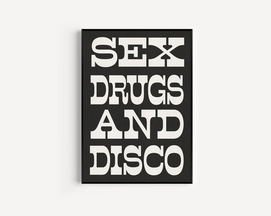 proper good sex and disco print